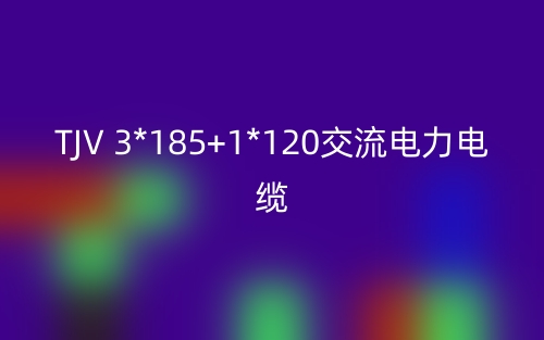 TJV 3*185+1*120交流電力電纜(圖1)