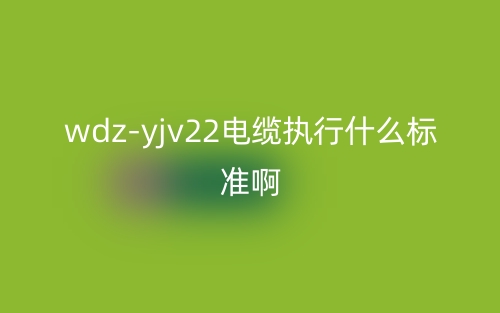 wdz-yjv22電纜執(zhí)行什么標(biāo)準(zhǔn)??？(圖1)