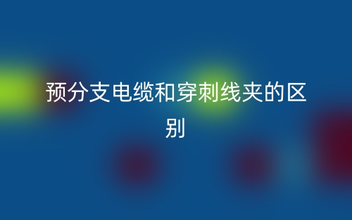 預分支電纜和穿刺線夾的區(qū)別是什么？(圖1)