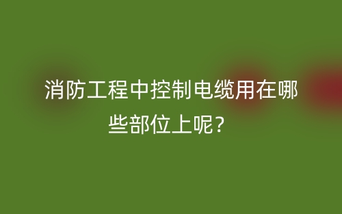 普通電纜和消防電纜必須分開敷設(shè)嗎?為什么?(圖1)