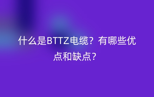 什么是BTTZ電纜？有哪些優(yōu)點(diǎn)和缺點(diǎn)？(圖1)
