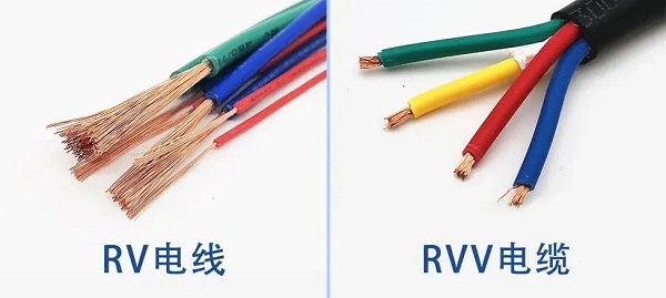 電纜線RVV和RV兩者有什么區(qū)別？(圖1)