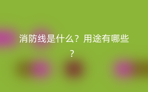 消防線是什么？用途有哪些？(圖1)